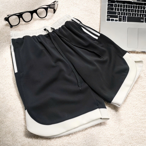 Quần Short Thun Thể Thao Big Size Nam (90-140kg) - Đen -