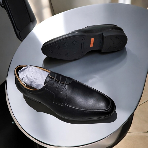 Giày Tây Nam Big Size - Da Thật, Có Size Lớn (45 46 47 48 49 50) - Đen -