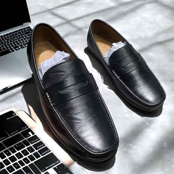 Giày Lười Da Big Size Nam - Da Thật