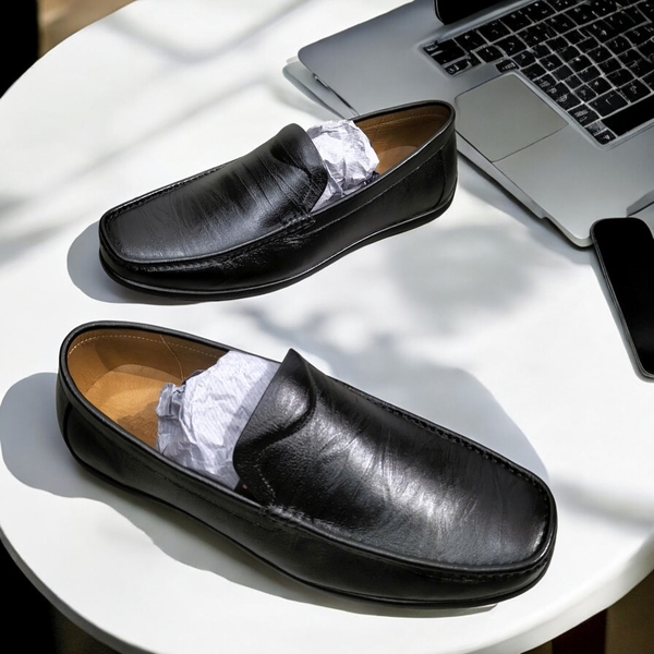 Giày Lười Da Big Size Nam - Da Thật