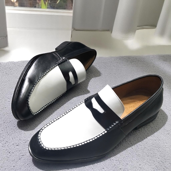Giày Tây Xỏ Big Size Nam- Da Thật