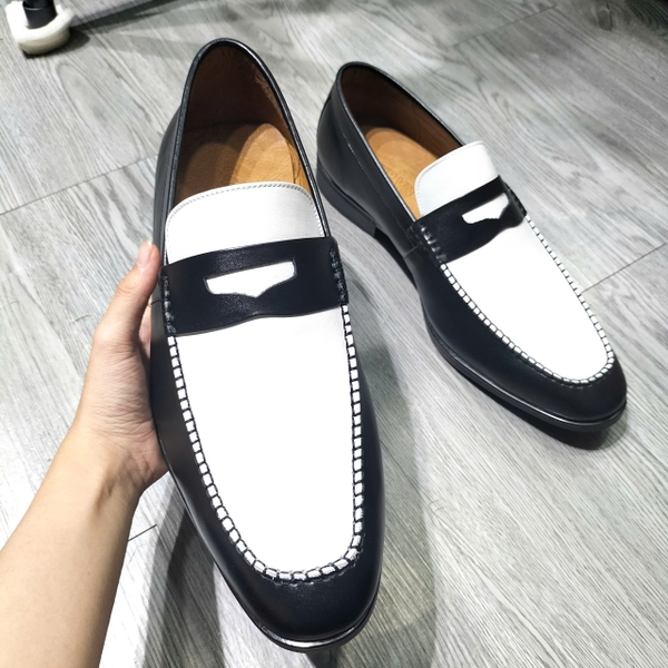 Giày Tây Xỏ Big Size Nam- Da Thật