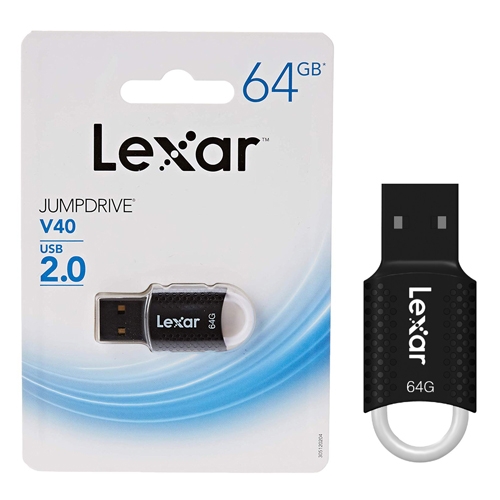 USB Lexar 64GB JumpDrive V40 USB 2.0 (LJDV40-64GAB)