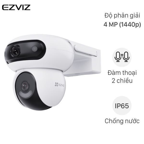 Camera Ngoài Trời Ezviz 360 Độ 4MP H90 Dual