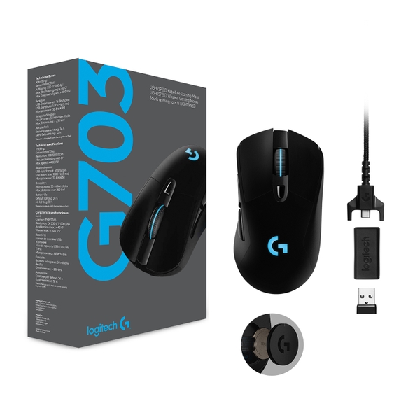 Chuột không dây Logitech G703 Hero Lightspeed