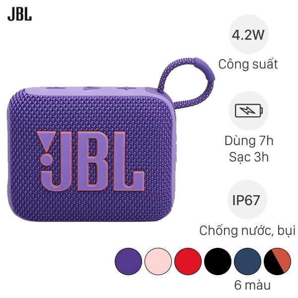 Loa Bluetooth JBL Go 4 – Nhỏ gọn, bền bỉ, âm thanh sống động