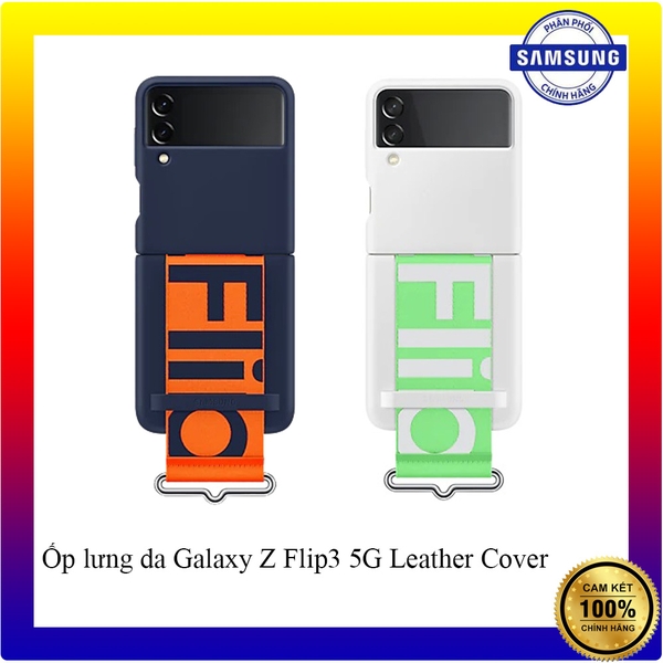 Ốp lưng Samsung Galaxy Z Flip 3 Silicone Cover With Strap