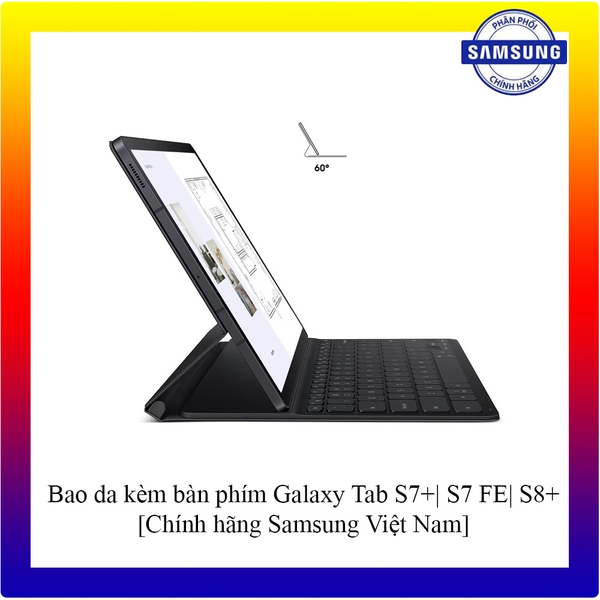 Bao da kèm bàn phím Galaxy Tab S7+| S7 FE| S8+