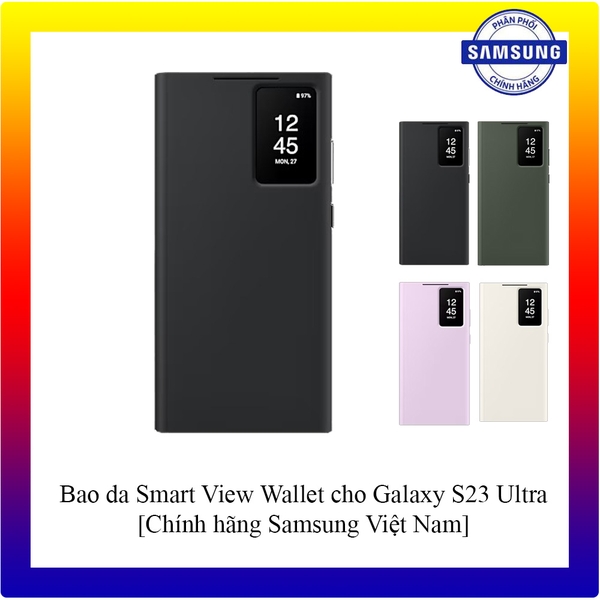 Bao da Smart View Wallet cho Galaxy S23 Ultra