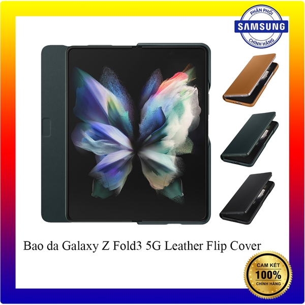 Bao da Samsung Galaxy Z Fold3 5G Leather Flip Cover