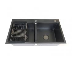 Chậu Rửa Chén NaNo Đen Nguyên Khối HLC 8245 D