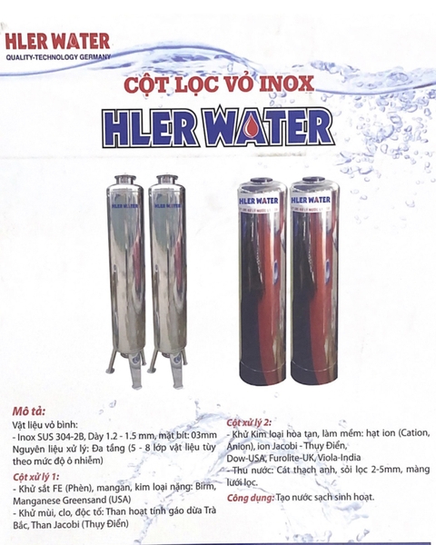 Lọc Đầu Nguồn Inox 304 Hler Water