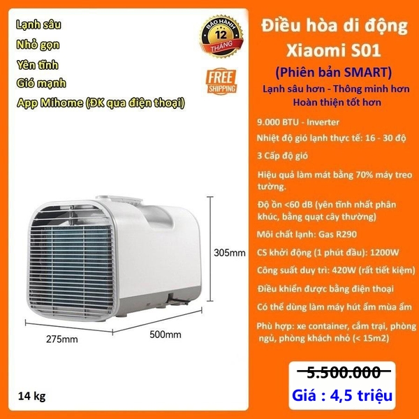 Điều hoà di động Xiaomi S01
