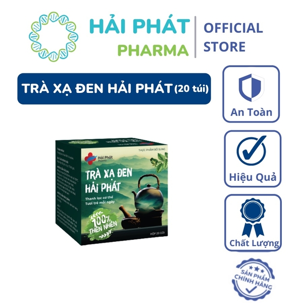 Trà Xạ Đen Hải Phát Thanh Lọc Cơ Thể (Hộp 20 gói) - Cam kết hàng chính hãng