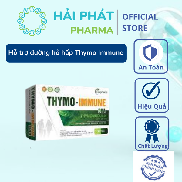 Viên uống Thymo Immune Xuyên tâm liên - Tăng đề kháng bổ trợ hô hấp