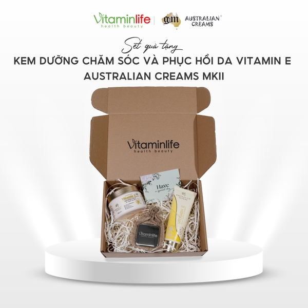 [SET QUÀ TẶNG] Kem dưỡng chăm sóc và phục hồi da Vitamin E Australian Creams MKII (Biến thể 1)