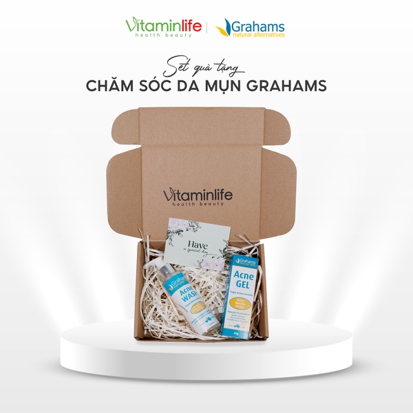 [SET QUÀ TẶNG] Bộ sản phẩm chăm sóc da mụn Grahams (Biến thể 1)