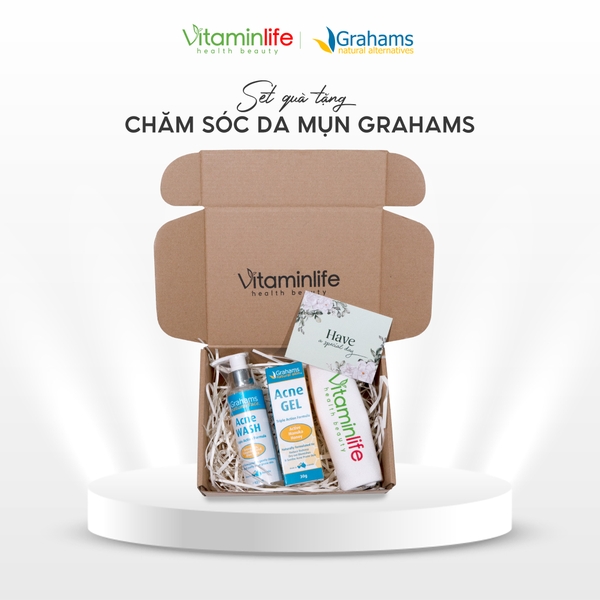 [SET QUÀ TẶNG] Bộ sản phẩm chăm sóc da mụn Grahams (Biến thể 2)