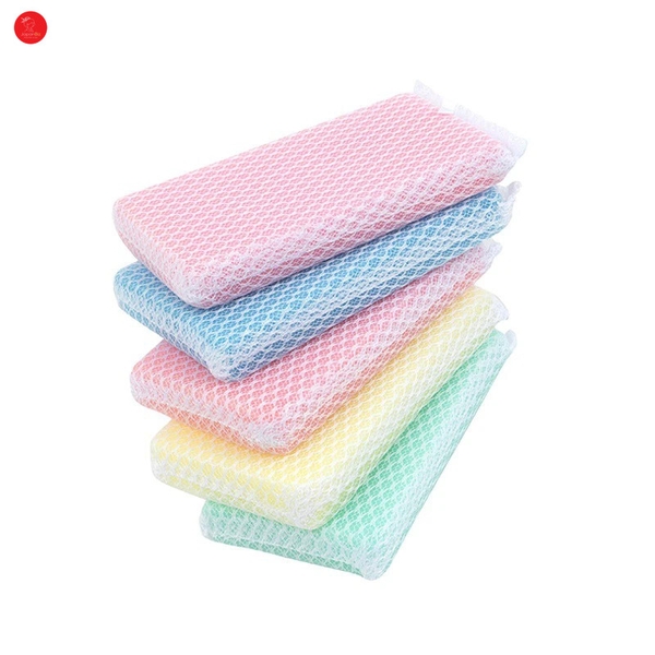 Set 5 miếng xốp rửa bát bọc lưới