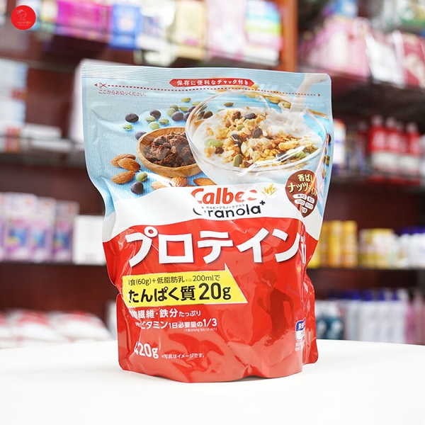 Ngũ cốc dinh dưỡng Calbee bổ sung đạm 420g-T8