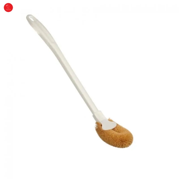 Chổi cọ toilet xơ dừa, đầu cong