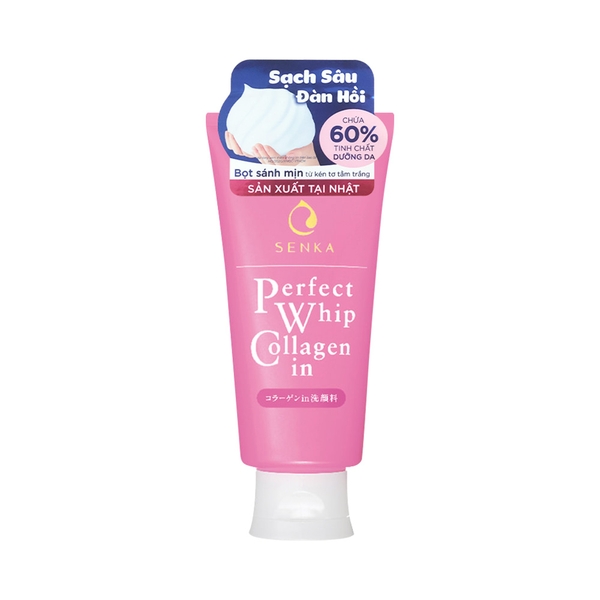 Sữa rửa mặt Senka Perfect Whip Collagen In 120g