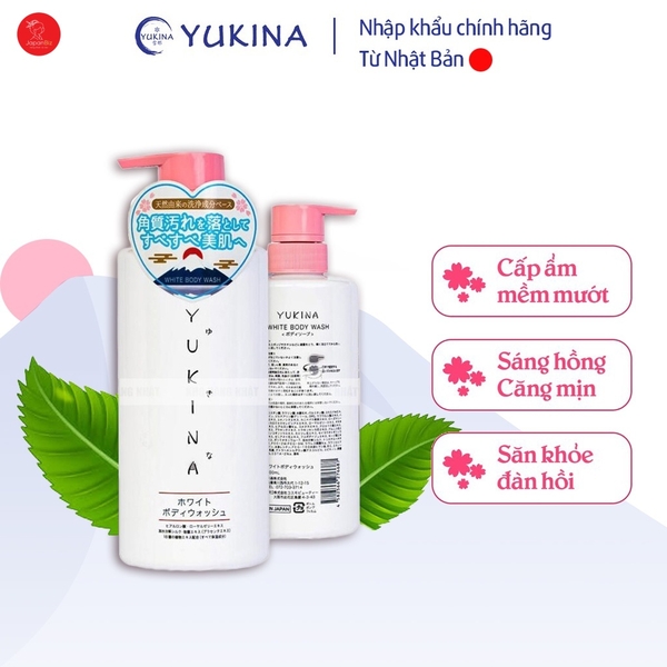 Sữa tắm trắng da Yukina White Body Wash 500ml