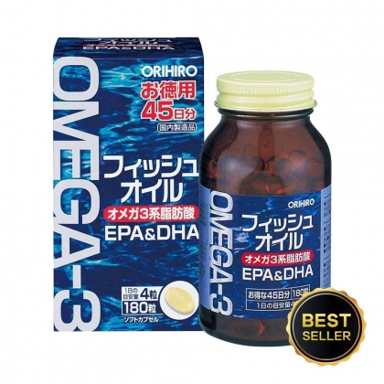 Viên uống bổ mắt Omega-3 Orihiro 180 viên