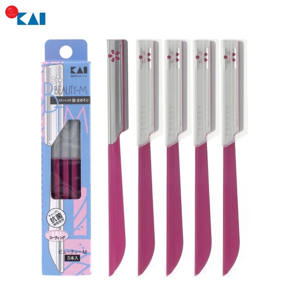 Set 5 dao cạo lông mày Kai Beauty M cao cấp