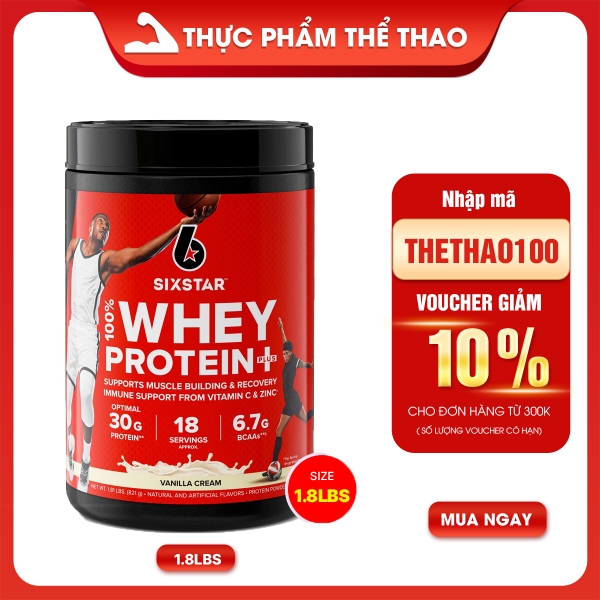 Sixstar 100% Whey Protein Plus 1.8LBS