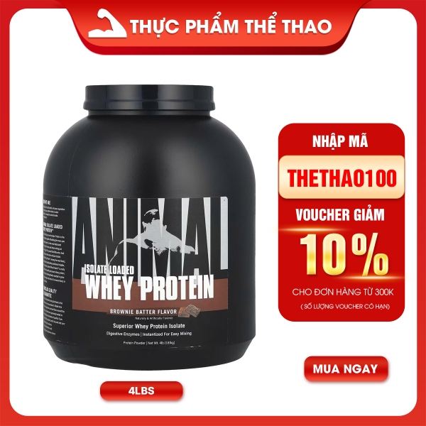 Animal Isolate Loaded Whey Protein (4lbs)