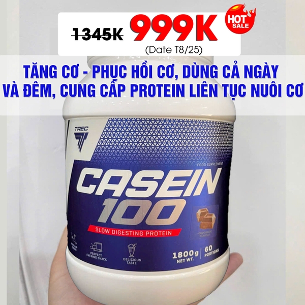 TREC CASEIN 100 (1800g) (SOCOLA DATE T8/2025)
