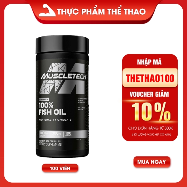 MUSCLETECH PLATINUM FISH OIL (100v)
