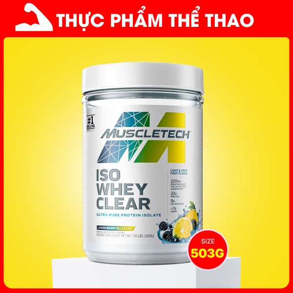 Muscletech Iso Whey Clear (1,1lbs) (DATE T2/2026)
