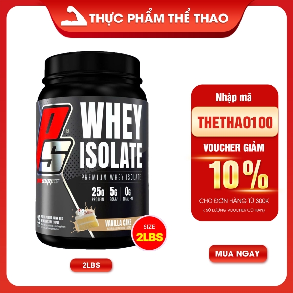PS Whey Isolate 2lbs - Tăng Cơ Giảm Mỡ Săn Chắc