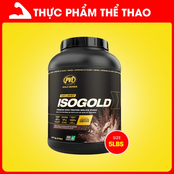 PVL ISO Gold - Premium Whey Protein With Probiotic - 5 Lbs (2.27kg)