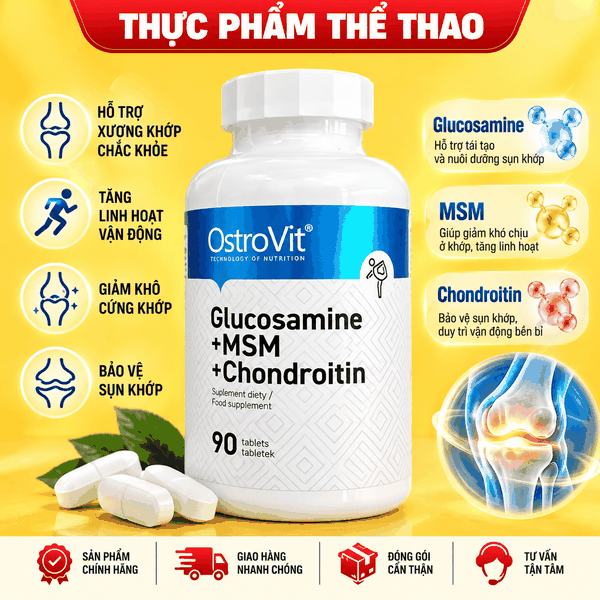 Ostrovit Omega Glucosamine + MSM + Chondrotin 90 viên