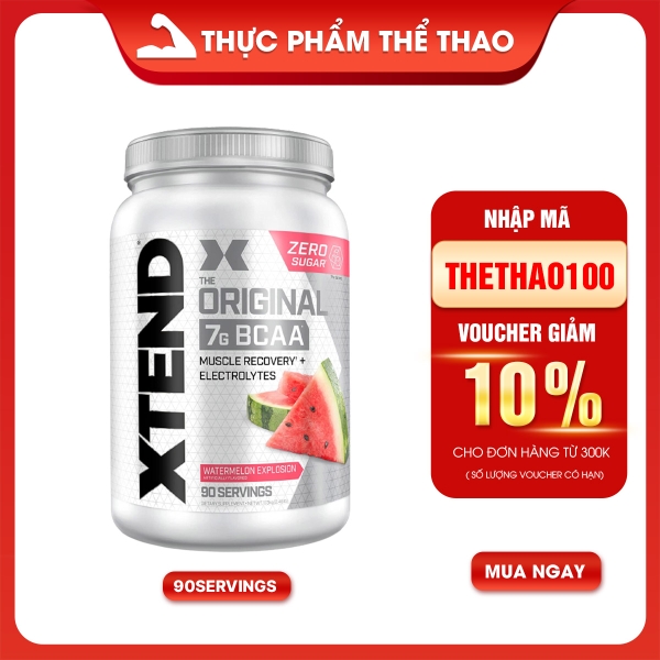 XTEND - BCAAS 90 SERVINGS- TĂNG SỨC BỀN - TĂNG HIỆU SUẤT TẬP LUYỆN