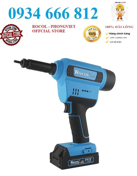 Súng bắn tán rút ROCOL RL860( 1Pin+ Sạc+ Hộp giấy) | Công ty TNHH MTV ...