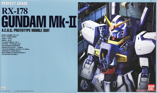 RX-178 GUNDAM MK-ⅡA.E.U.G (WHITE) PG 1/60 BANDAI