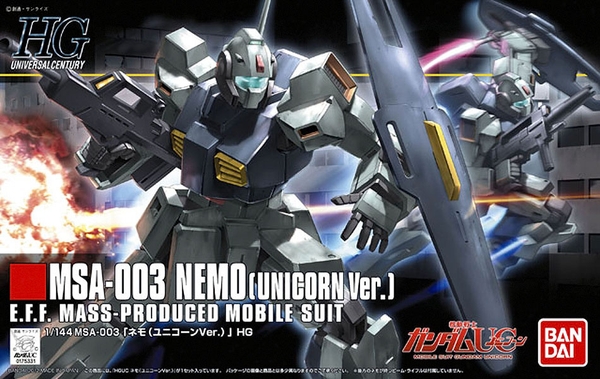 NEMO (UNICORN VER.) 1/144 HG UC BANDAI