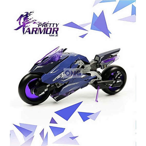 Mô hình XE MÁY PRETTY ARMOR VER 2 DARK BLUE