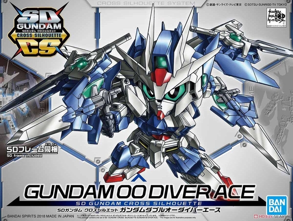 GUNDAM 00 DIVER ACE SD GUNDAM CROSS SILHOUETTE BANDAI