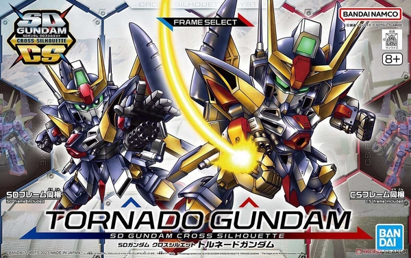 TORNADO GUNDAM SD GUNDAM CROSS SILHOUETTE Đồ chơi lắp ráp BANDAI