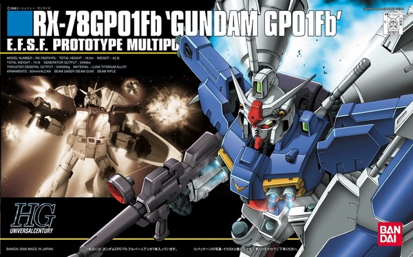 1/144 Bộ đồ chơi lắp ráp gundam HG UC RX-78 GP01Fb