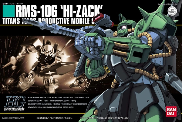 HI-ZACK 1/144 HG UC BANDAI