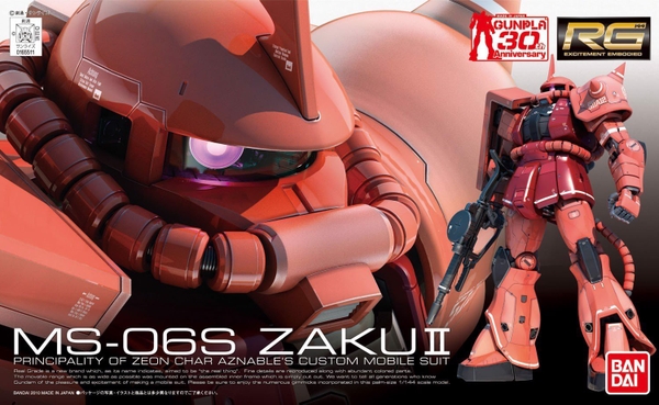 MS-06S ZAKU II CHAR RG 1/144
