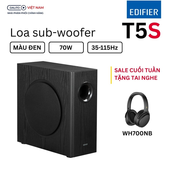 Loa Subwoofer Edifier T5s - Sức Mạnh Âm Trầm Đỉnh Cao