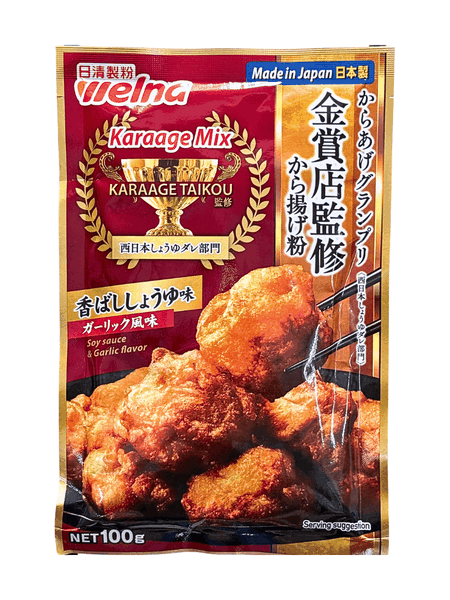 Bột Chiên Gà Karaage Nhật Bản Nisshin Vị Nước Tương & Tỏi 100G
