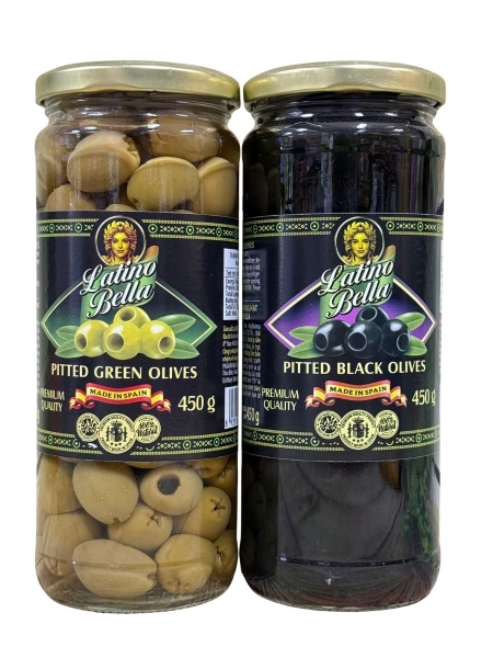 Combo 2 Hũ Quả Oliu Xanh Và Oliu Đen 450G